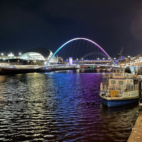 River Tyne at night