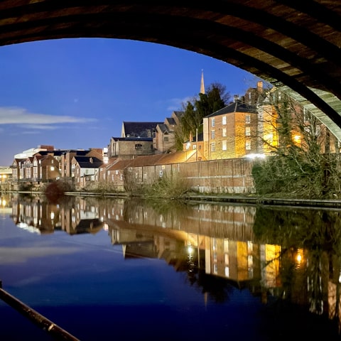 Looking back under the bridge