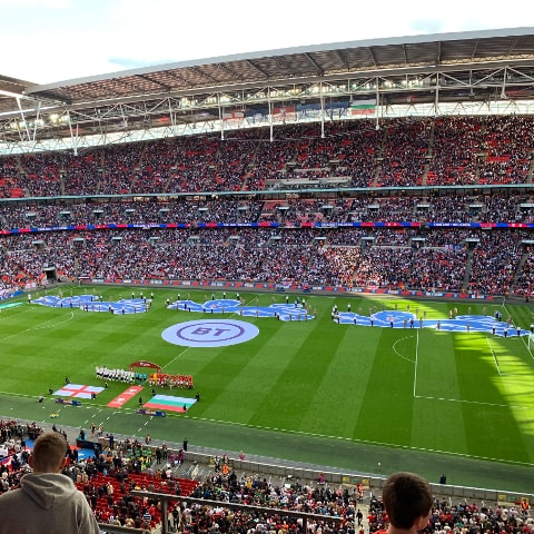 Matchday at Wembley Stadium