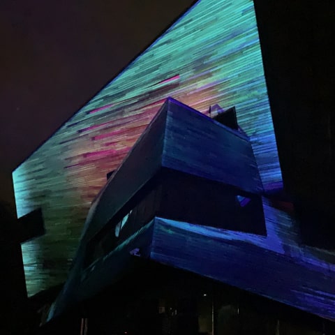 Lumiere projection at Durham University