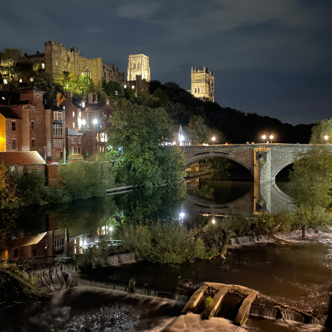 Durham River Wear night shot