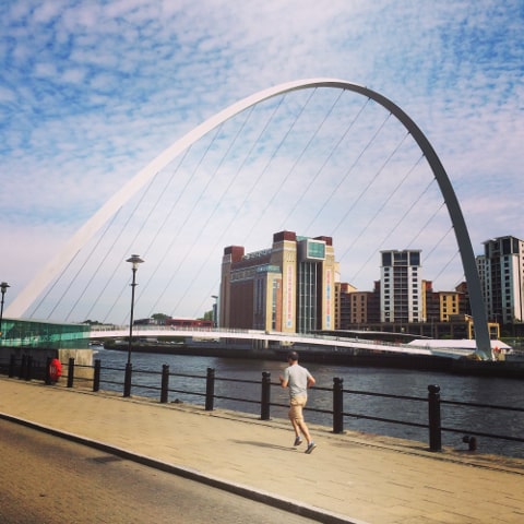 Gateshead Millennium Bridge view